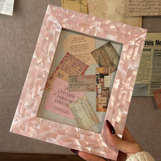 Pink Mother-of-Pearl Photo Frame