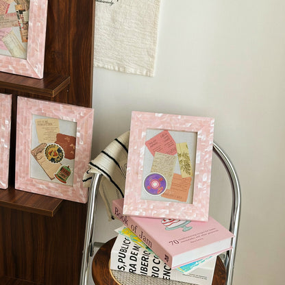 Pink Mother-of-Pearl Photo Frame