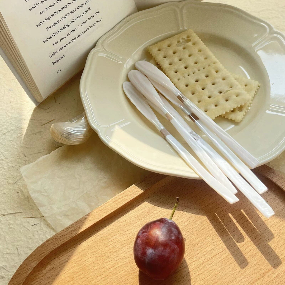 Natural Mother of Pearl Spoon