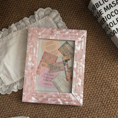 Pink Mother-of-Pearl Photo Frame