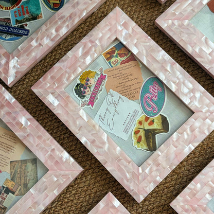 Pink Mother-of-Pearl Photo Frame